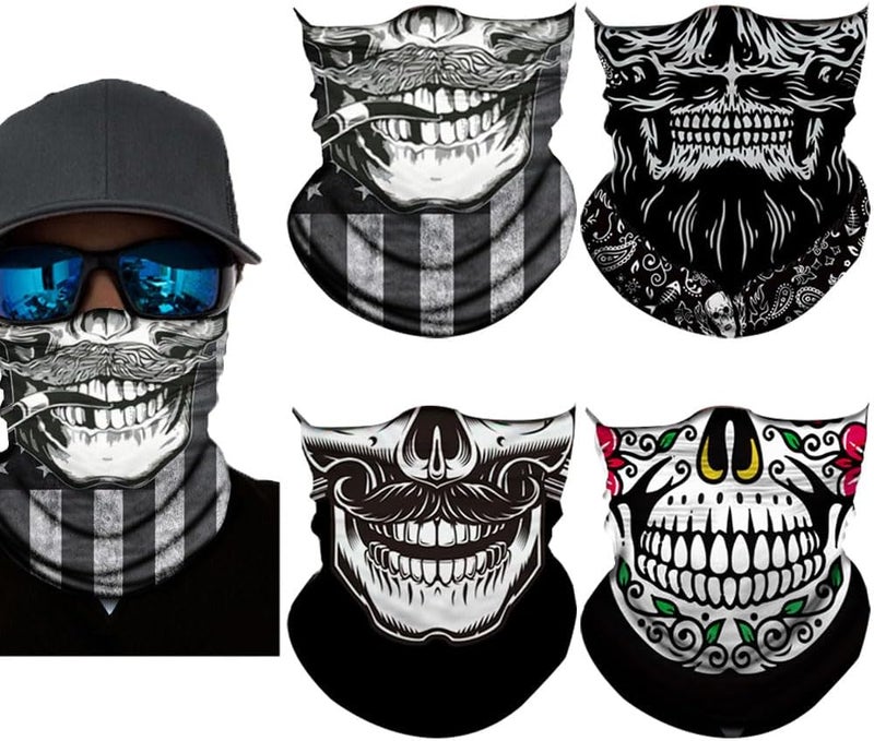 SIDAZON Neck Gaiter Mask,UV Protection Bandana Gator Face Cover Covering Mask,Tube Scarf,Neck Warmer Balaclava,Headband - Image 1